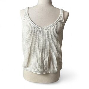 White Fairy Knit Beachy Tank Top